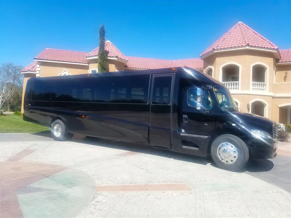 30 passenger party bus, side view