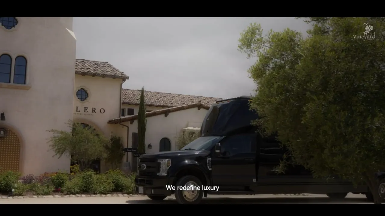 Vineyard Limousine party bus in Temecula wine country