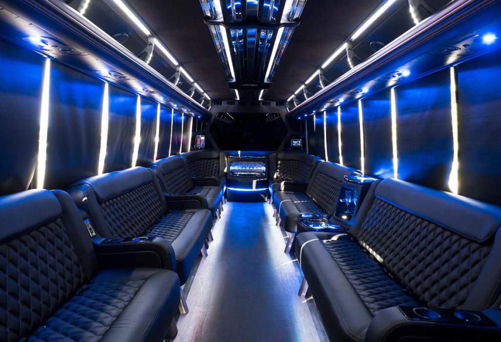 30 Passenger Party Bus Interior